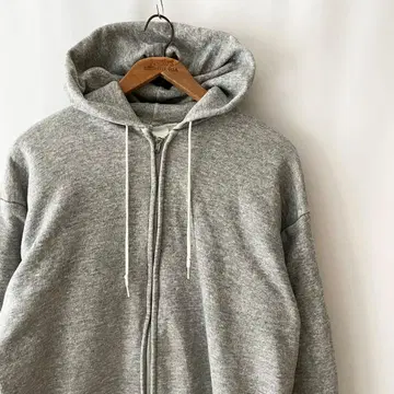 70s 80s TULTEX 무지 안감 기모 풀 집업 후드티 빈티지