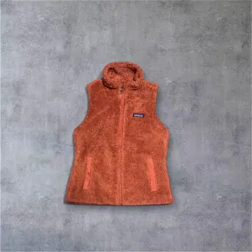 Patagonia 레트로 파일 베스트 S 오렌지 브라운 플리스 단종 컬러