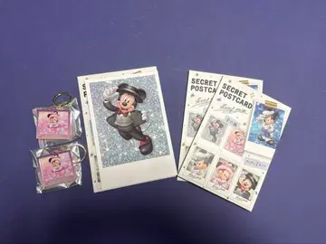 미키 해피 벌스데이 시크릿 아크릴 키체인 엽서 세트