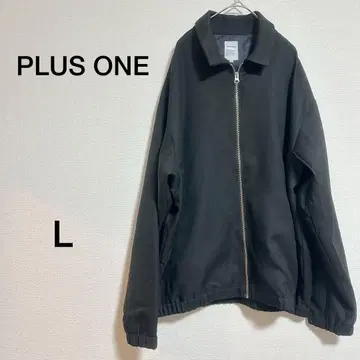 남성용 PLUS ONE 블랙 자켓 블루종 L 사이즈