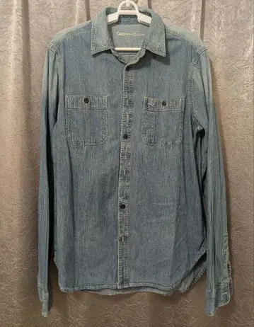 Gap 1969 데님 데미지 셔츠 S