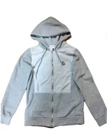 MONCLER 그레이 프론트 지퍼 후드티