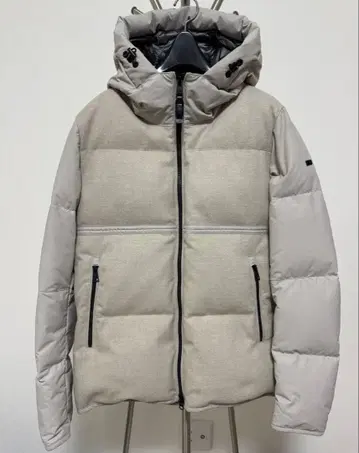 DUNO 후드 부착 다운 자켓 아이보리 호시바