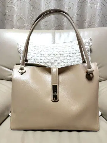 [ 새상품급 ] 하마노 그레이스 딜라이트 미디엄 토트백 베이지