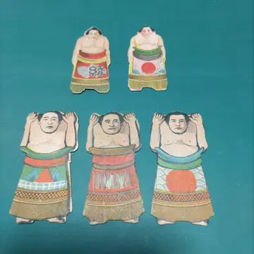 스모 선수 인형 딱지 5장 세트
