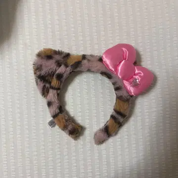 usj 키티 레오파드 무늬 머리띠