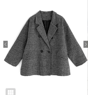 GRL at2131 글렌체크 트위드 자켓