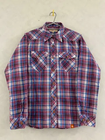 새상품급 Foxfire 긴팔 셔츠 사이즈 WOMEN M 체크 여성용