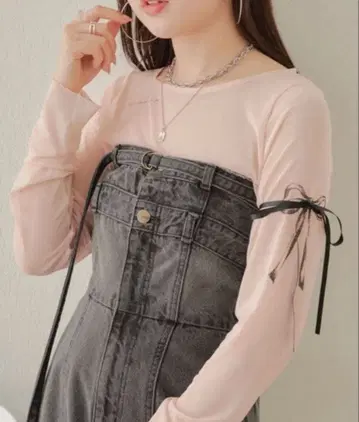 Chico 리본 시어 셔츠