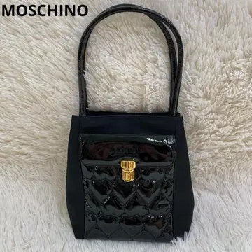 MOSCHINO 하트 핸드백 에나멜