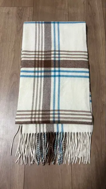 BEAUTY&YOUTH 캐시미어 체크 스톨