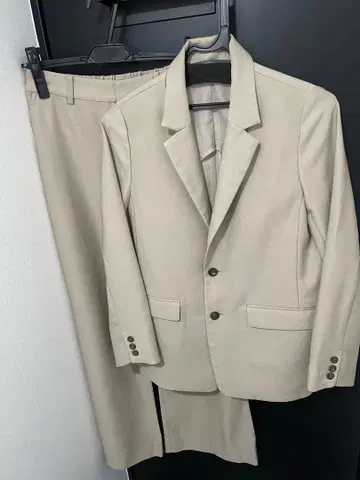 베이지 수트 셋업 사이즈 38 새상품급