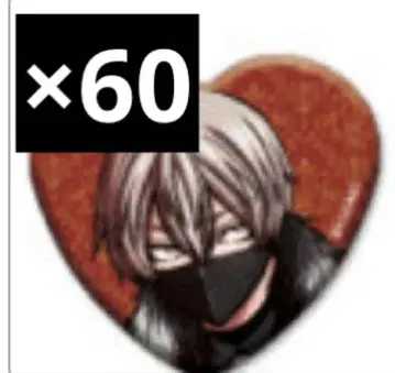 [ 코우고자키 진 ] 복숭아 근암귀 캐릭터움 카페 메디코스 하트 캔뱃지