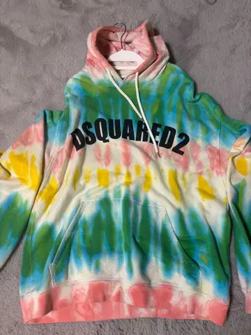 DSQUARED2 타이다이 후드티 XS 오버 사이즈