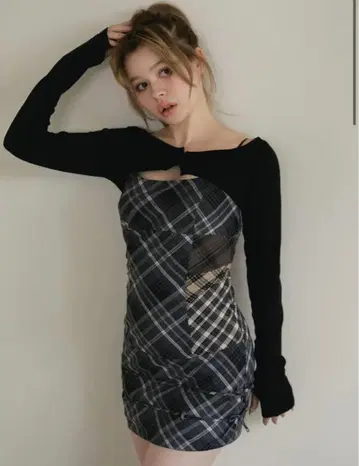 ANDMARY Aine 세트 미니 드레스 S 사이즈 grey