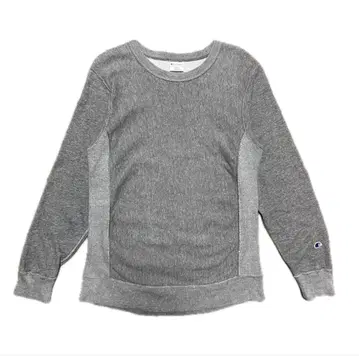 Champion 리버스 위브 맨투맨 그레이 소매 로고 L