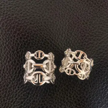 3연 앵커링 반지 스테인리스 13호 정도 2개 세트 체인링