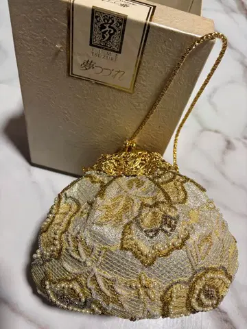 비즈 자수 골드 계열 일본 의류용 백 고급 일본 의류 백