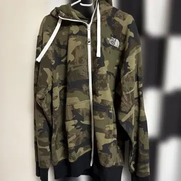 THE NORTH FACE 카모플라쥬 풀 집업 후드티