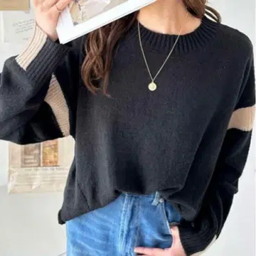 GeeRA 블랙 긴팔 니트 M