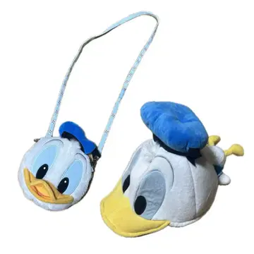 도날드덕 디즈니 패스 케이스 팬캡 세트