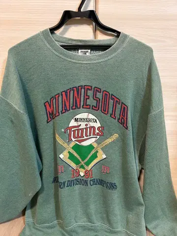 [프리미엄 상품] 미네소타 트윈스 1991년 우승 기념 맨투맨