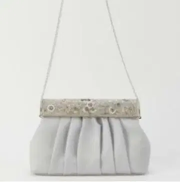 NOCTILUCA 비즈 자수 새틴 클러치백 숄더백 3way 그레이