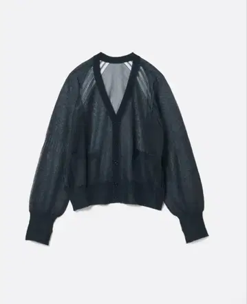 LIGHT WAIT SHEER CARDIGAN .13 [ NAVY ]