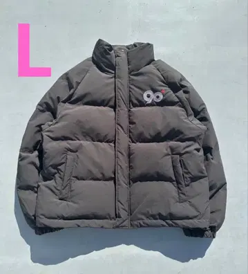 9090 Logo Rich Puffer Jacket BK L
