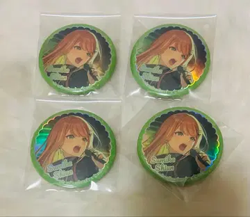 학원 아이돌 마스터 시운 세이카 오로라 캔뱃지 4개