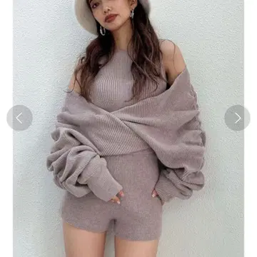 GYDA 제이더 암 개더 레이어드 니트 올인원