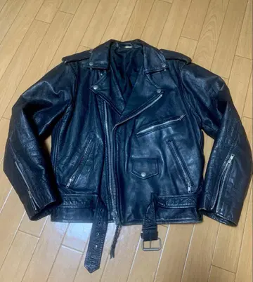 30년 전 빈티지 소가죽 더블 라이더 자켓