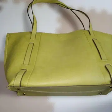D. KELLY 옐로우 그린 숄더백