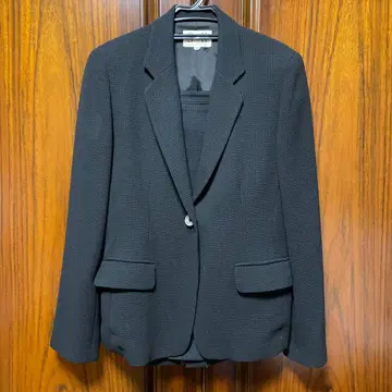 S&H 다크 브라운 체크 무늬 수트