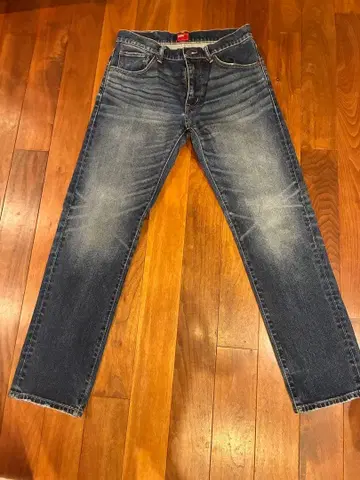 EDWIN ExtraVintage 스트레이트 데님 다크 블루