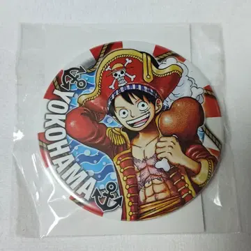 Hello ONEPIECE 루피 캔뱃지 YOKOHAMA