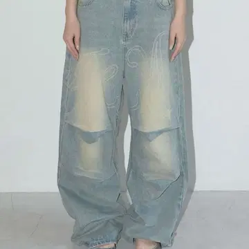 A'GEM 9x.kom FANCY CLUB 엔젤 빈티지 팬츠