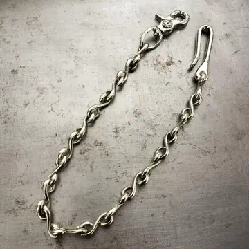 놋쇠 백동 S고리 10mm 월렛 체인 빈티지 브라스 실버