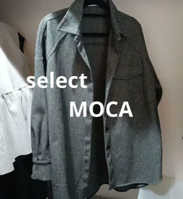 selectMOCA 그레이 하운드투스 체크 오버 사이즈 자켓