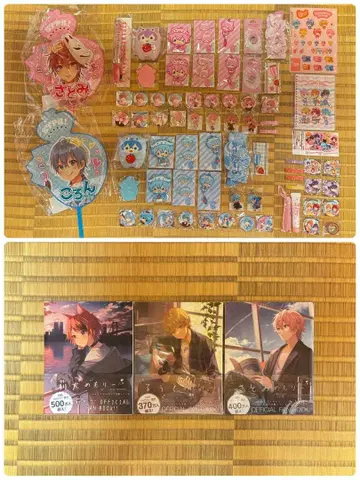 스토푸리 사토미 코론 캔뱃지 아크링 키링 기타 굿즈 묶음 판매