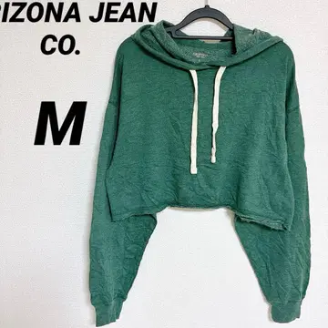 ARIZONA JEAN CO. 그린 크롭 후드티 [ M ] 속기모