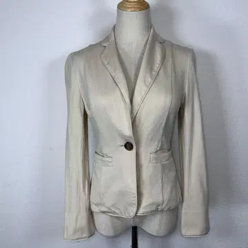 새상품급 KEITH 키이스 베이지 테일러드 자켓 1 버튼 면 38