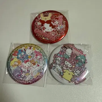 산리오 캐릭터 키라키라 BIG 캔뱃지