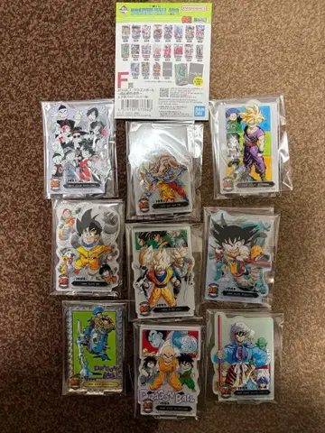 드래곤볼 제일복권 아크릴 스탠드 8개 세트 시크릿