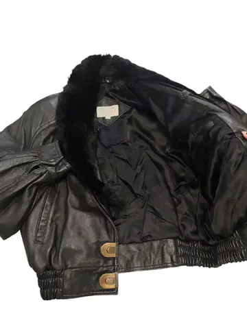 80s-90s UNKNOWN 숄카라 가죽 자켓