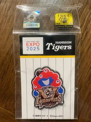 미야쿠미야쿠 EXPO 2025 한신 타이거즈 리그 우승 기념 핀 배지