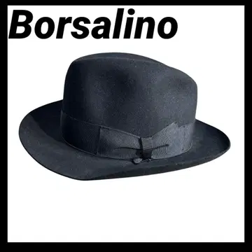 [ 새상품급 ] Borsalino 볼사리노 리본 포함 중절모 블랙