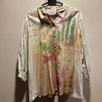 수입 로사 ROSSA 긴팔 셔츠 다색 그래픽 프린트