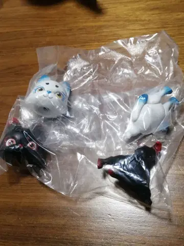 캡슐인형 vol.5 여우 블랙 홍비 & 화이트 유리 네이비 세트