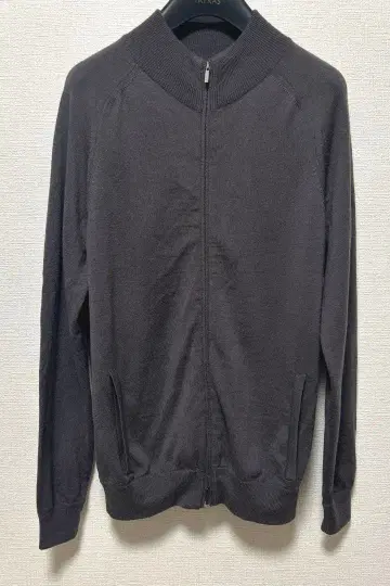 zanone 자노네 울 드라이버 니트 더블 지퍼